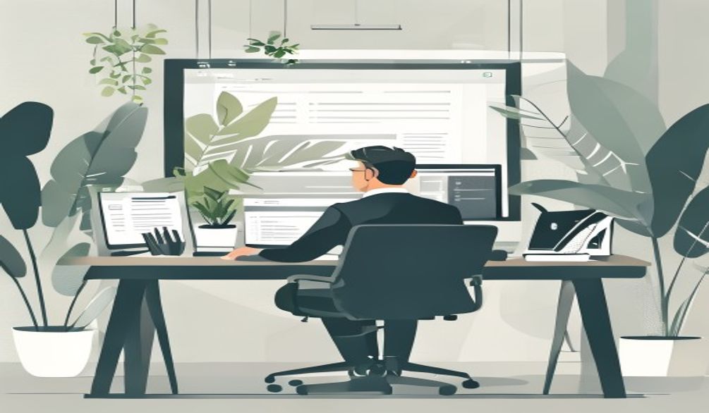 Úředník zpracovává oznámení v digitálním systému